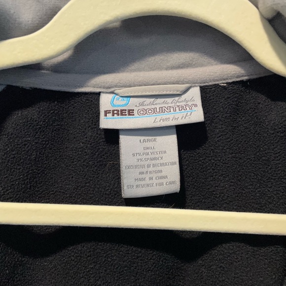 Free Country Black Water-Resistant Women’s Large Spring Jacket | Fleece lining - Picture 4 of 7